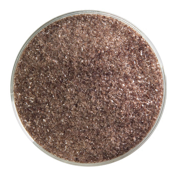 Bullseye Frit, Dark Rose Brown - Transparent (fine) - 4 oz..