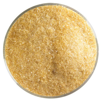 Bullseye Frit,  Medium Amber - Transparent (fine) - 4 oz