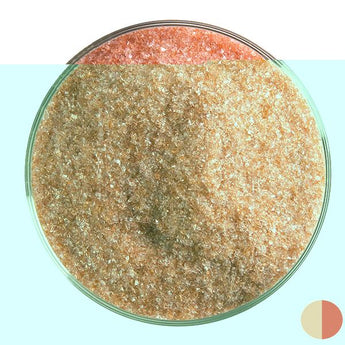 Bullseye Frit, Sunset Coral - Transparent (fine) - 4 oz