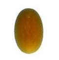 Background Jewel 24x14mm Oval Smooth - Light Amber