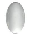 Background Jewel 24x14mm Oval Smooth - Crystal