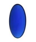 Background Jewel 45x18mm Oval Smooth - Dark Blue