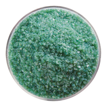 Bullseye Frit, Mineral Green - Opalescent (medium) - 4 oz