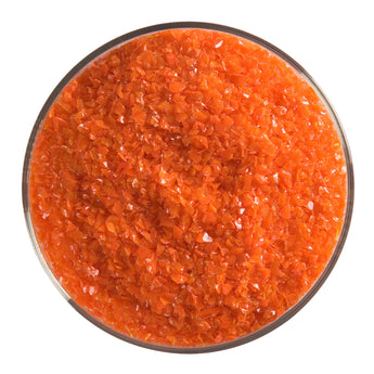 Bullseye Frit, Orange - Opalescent (medium) - 4oz