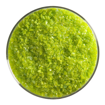 Bullseye Frit, Spring Green - Opalescent (medium) - 4oz