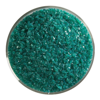 Bullseye Frit, Teal Green - Opalescent (medium) - 4 oz