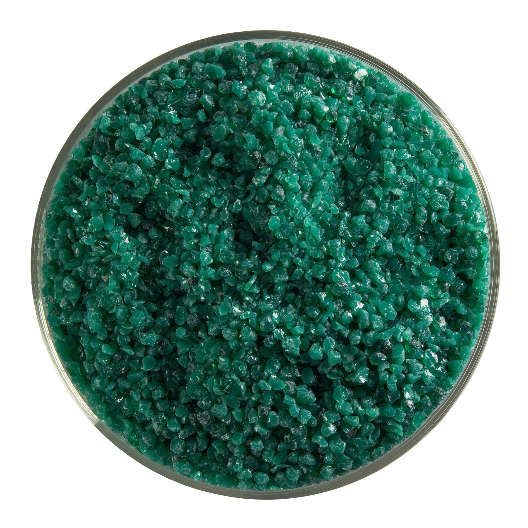 Bullseye Frit, Jade Green Opalescent (medium) - 4 oz – Glass Crafters