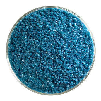 Bullseye Frit, Steel Blue - Opalescent (medium) - 4oz