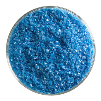 Bullseye Frit, Egyptian Blue - Opalescent (medium) - 4 oz