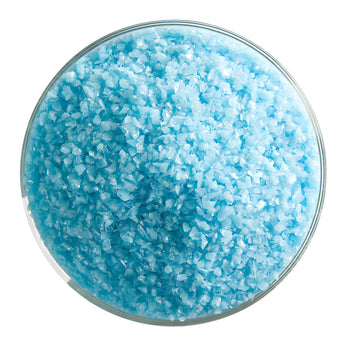 Bullseye Frit, Light Cyan - Opalescent (medium) - 4 oz