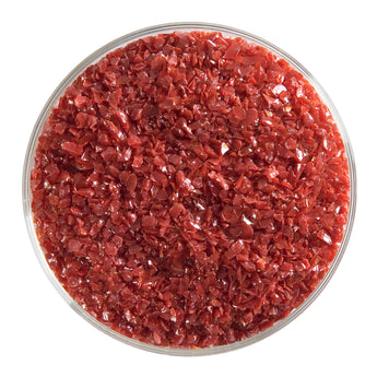 Bullseye Frit, Deep Red - Opalescent (medium) - 4 oz