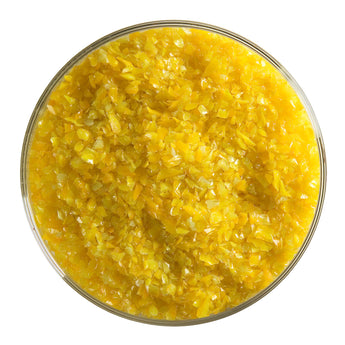 Bullseye Frit, Marigold Yellow - Opalescent (medium) - 4oz