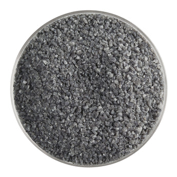 Bullseye Frit, Deep Gray - Opalescent (medium) - 4 oz