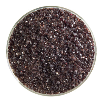Bullseye Frit, Dark Rose Brown - Transparent (medium) - 4 oz