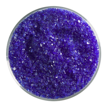 Bullseye Frit, Deep Royal Blue - Transparent (medium) - 4 oz