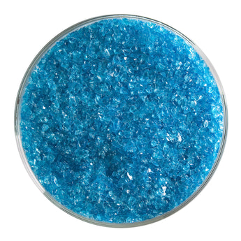 Bullseye Frit, Turquoise Blue - Transparent (medium) - 4oz
