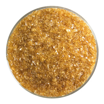 Bullseye Frit, Medium Amber - Transparent (medium) - 4 oz