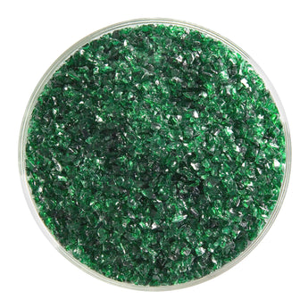 Bullseye Frit, Kelly Green  - Transparent (medium) - 4 oz