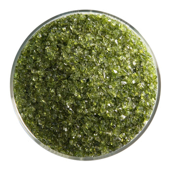 Bullseye Frit, Pine Green - Transparent (medium) - 4oz