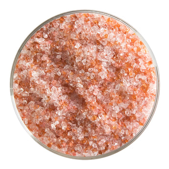 Bullseye Frit, Sunset Coral - Transparent (medium) - 4 oz