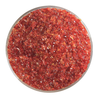 Bullseye Frit, Garnet Red - Transparent (medium) - 4oz
