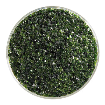 Bullseye Frit, Light Aventurine Green - Transparent (medium) - 4oz