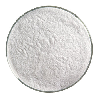 Bullseye Frit, Opaque White - Opalescent (powder) - 4 oz