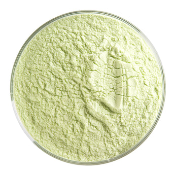 Bullseye Frit, Spring Green - Transparent (powder) - 4 oz