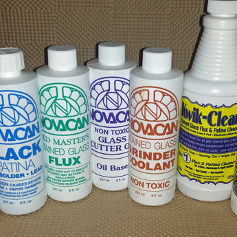 * Essential Chemicals Pack - 7 Items - Copper Patina, Black Patina, Flux, Cutter Oil, Grinder Co...