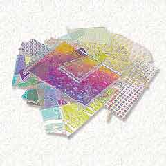 Bullseye Dichroic Crinklized COE90 Clear Scrap