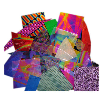 Crinklized Dichro 96 COE Scrap-8oz