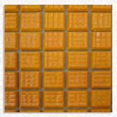 Dawn Orange Mosaic Glass Tile