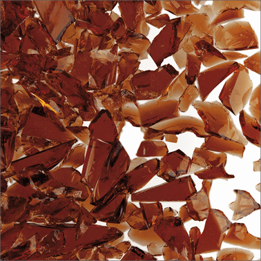 Uroboros Dark Amber Transparent Coarse Frit 96 COE (8.5 oz)