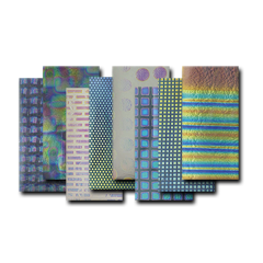 96COE Dichroic Clear 4"x4''