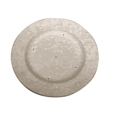 Rimmed Round Plate 8 3/4'' Dia.