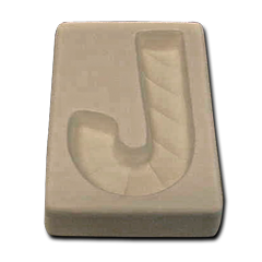 3'' Candy Cane Ornament Casting Mold