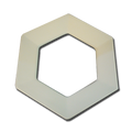 6'' Hexagon Drop Out Plate Mold