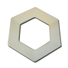 6'' Hexagon Drop Out Plate Mold