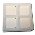 Four Section Dish Mold 5.5'' Square