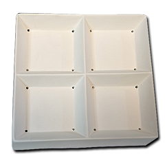 Four Section Dish Mold 5.5'' Square