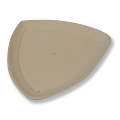 Triangle Rimmed Plate Mold 7.5''x7''