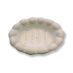 Ruffled Soap Dish Mold 6.5''x5''