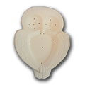 Owl Serving Plate Mold 10''x7.75''