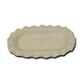 Oval Fluted Plate Mold 7.5''x4.5''