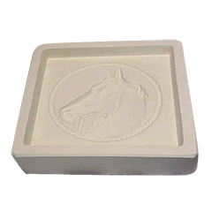 Horse Head Tile 7'' Sq.
