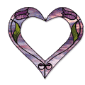 Free Pattern, Beveled Heart & Tulips