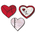 Free Pattern, Three Hearts