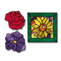 Free Pattern, 3 Fused Florals