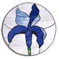 Free Pattern, Variegated Blue Iris