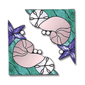 Free Pattern, Sea Shell Corners